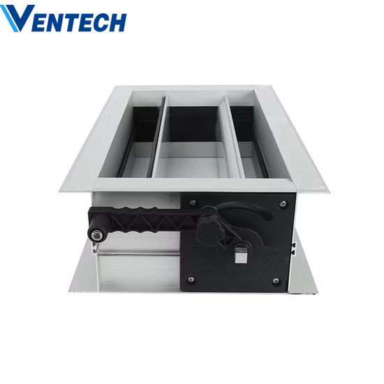 Serranda del volume d'aria per sistemi HVAC con serranda di controllo dell'aria con ingranaggi in ABS in alluminio