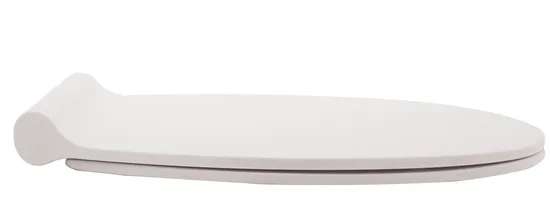 Copriwater rettangolare UF con cerniere universali regolabili soft-close